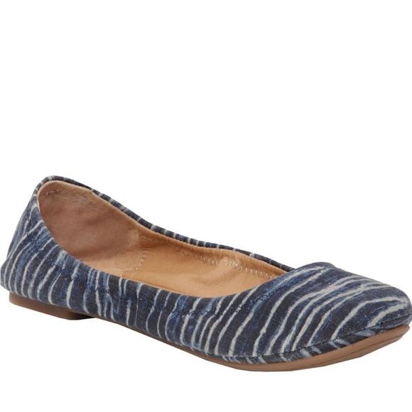Lucky Brand Women's Emmie Ballet Flat in Blue size 8.5 - Picture 1 of 9